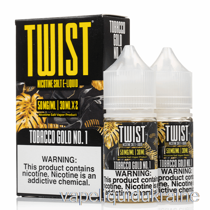 Vape Liquid Ukraine Tobacco Gold No. 1 - Twist SALT E-Liquid - 60mL 35mg